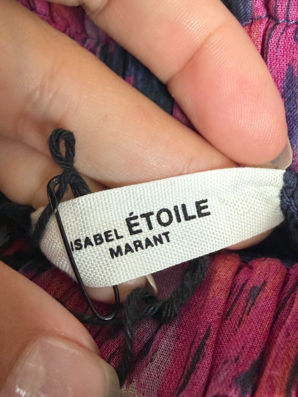 Isabel Marant Etoile Naomi Smocked Mini Skirt in Faded Night Size 38 - Picture 4 of 4